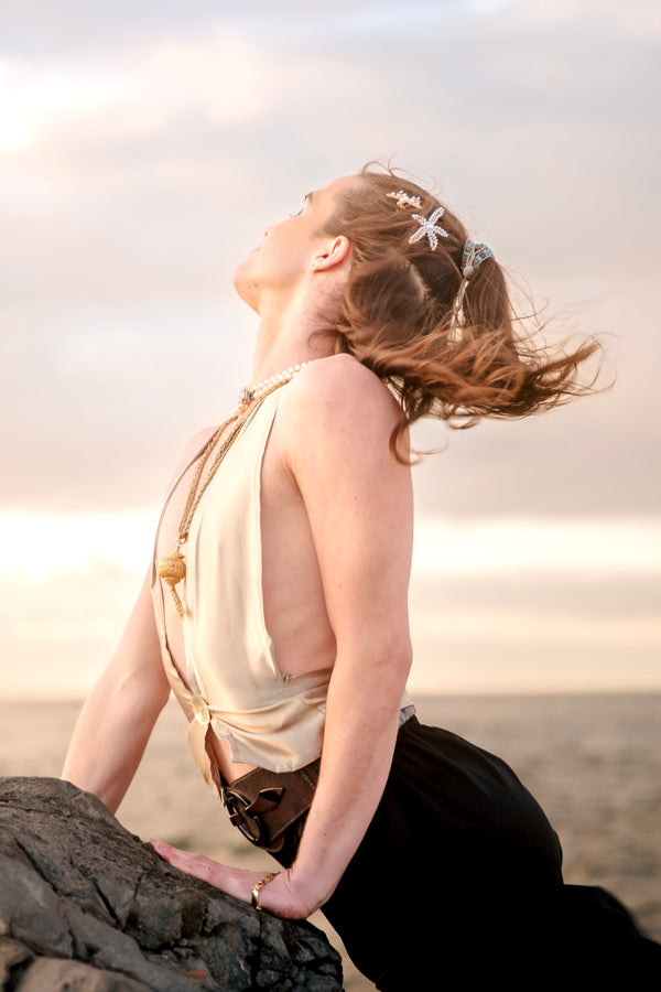 The Ocean's Treasure - Satin Top
