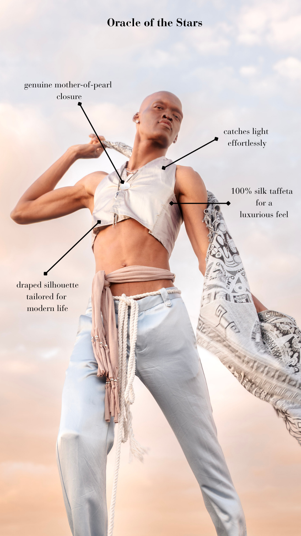 Oracle of the Stars - Silk Top