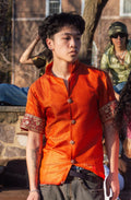 Create - Brocade Button-Up Shirt