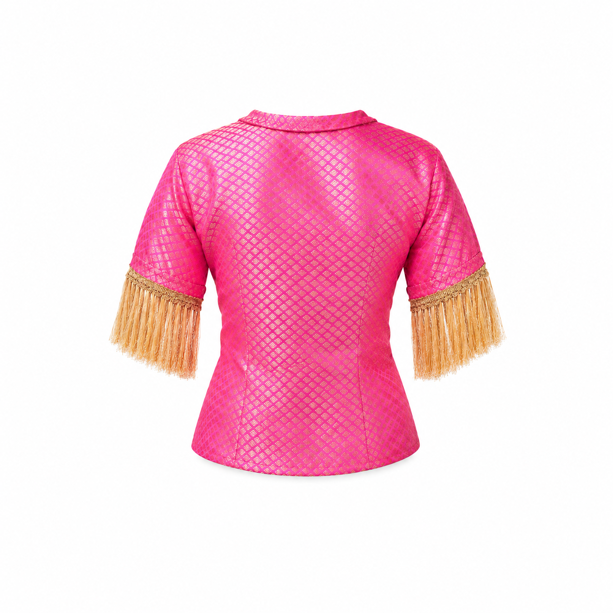 Empress of Love - Draped Brocade Shirt
