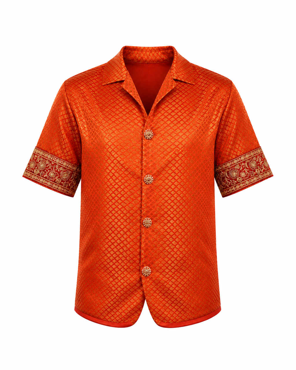 Create - Brocade Button-Up Shirt