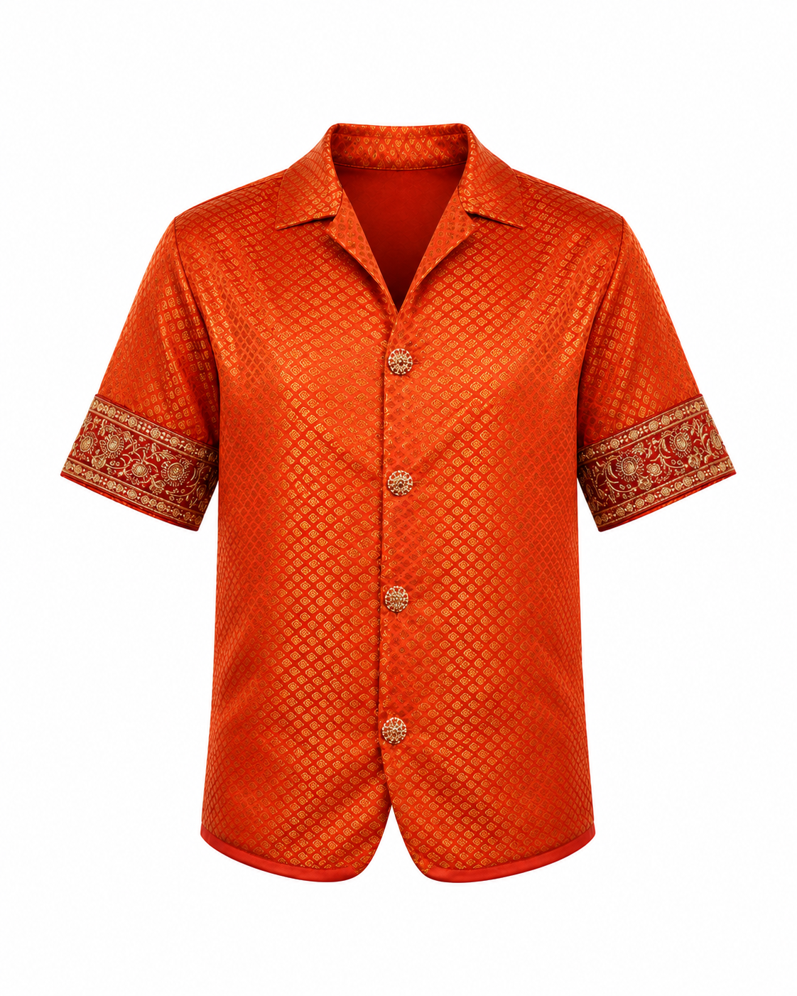Create - Brocade Button-Up Shirt