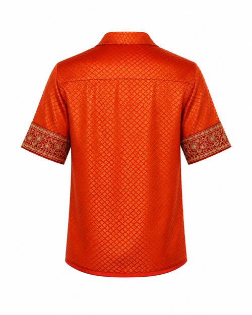 Create - Brocade Button-Up Shirt