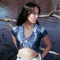 Sea Butterfly - Silk Charmeuse Top