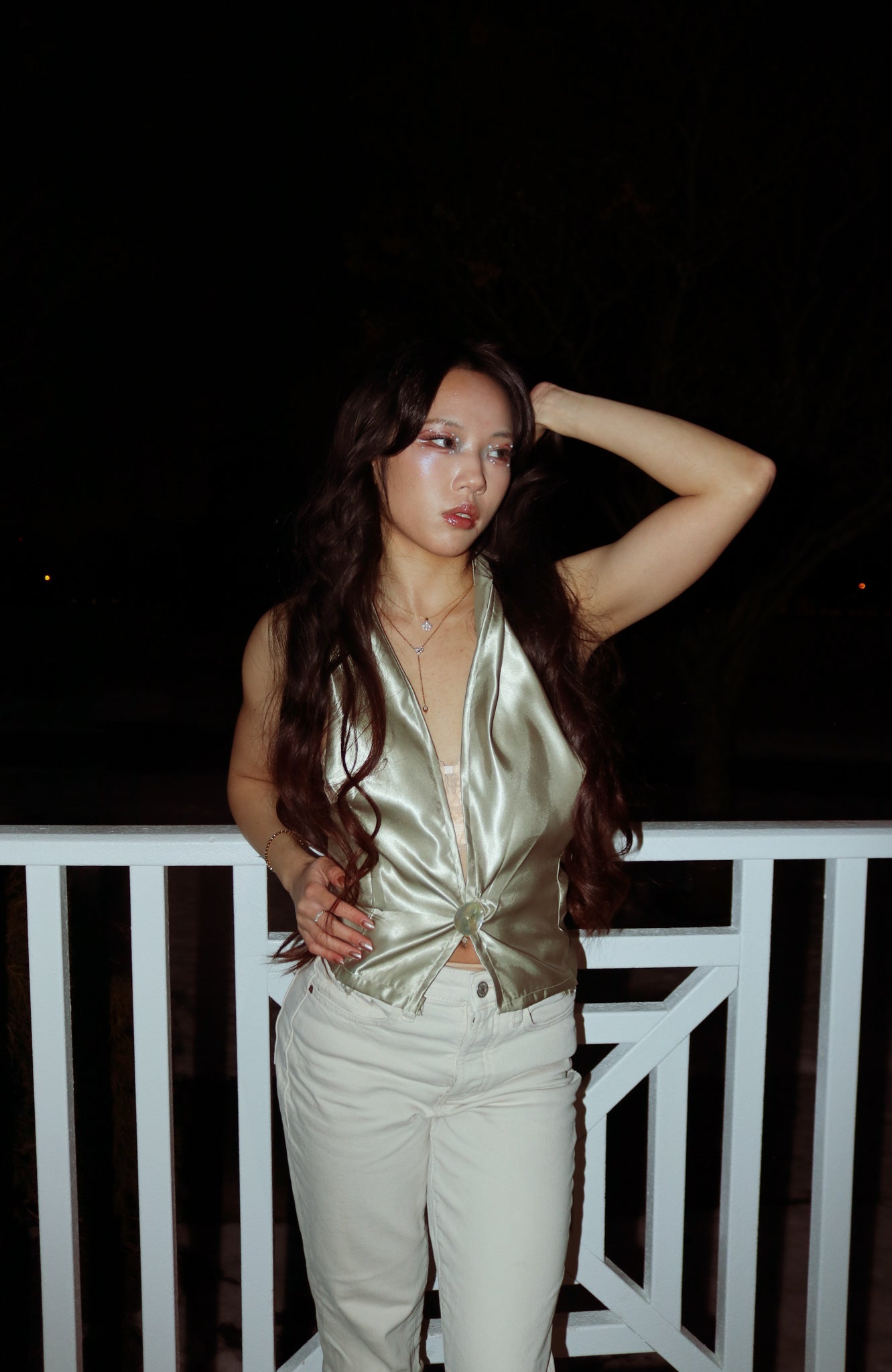 The Ocean's Treasure - Satin Top