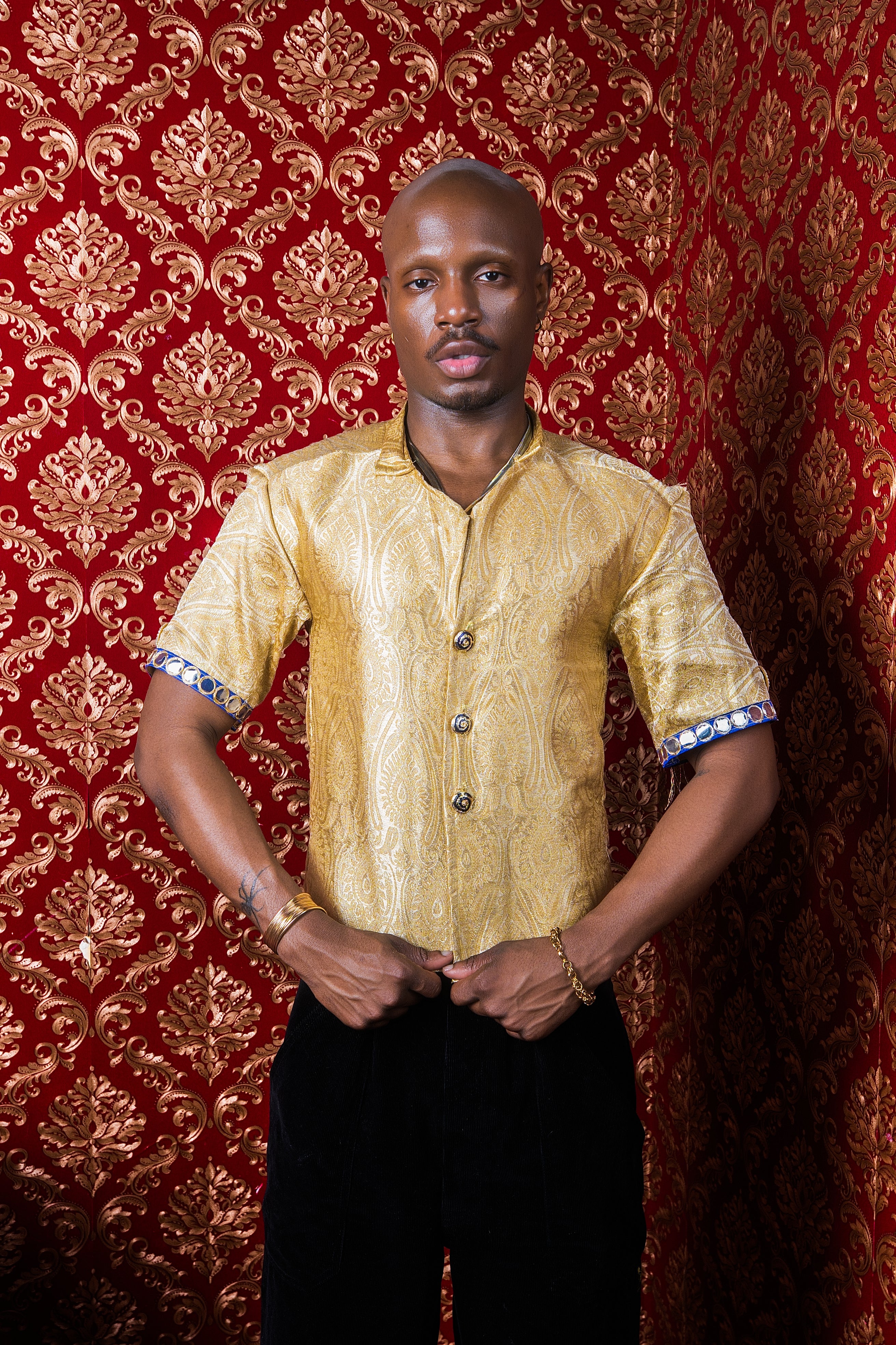 Seen - Brocade Button-Up Shirt