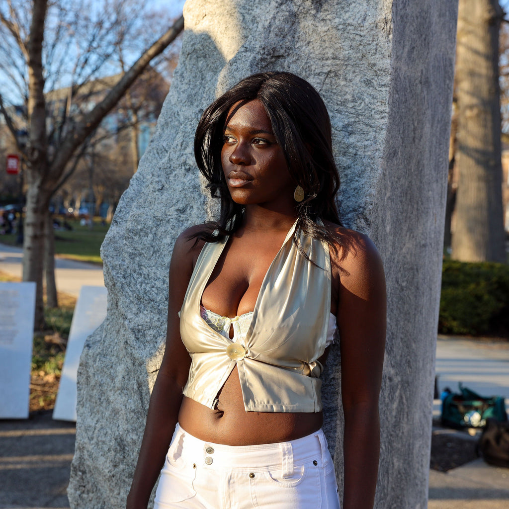 The Ocean's Treasure - Satin Top