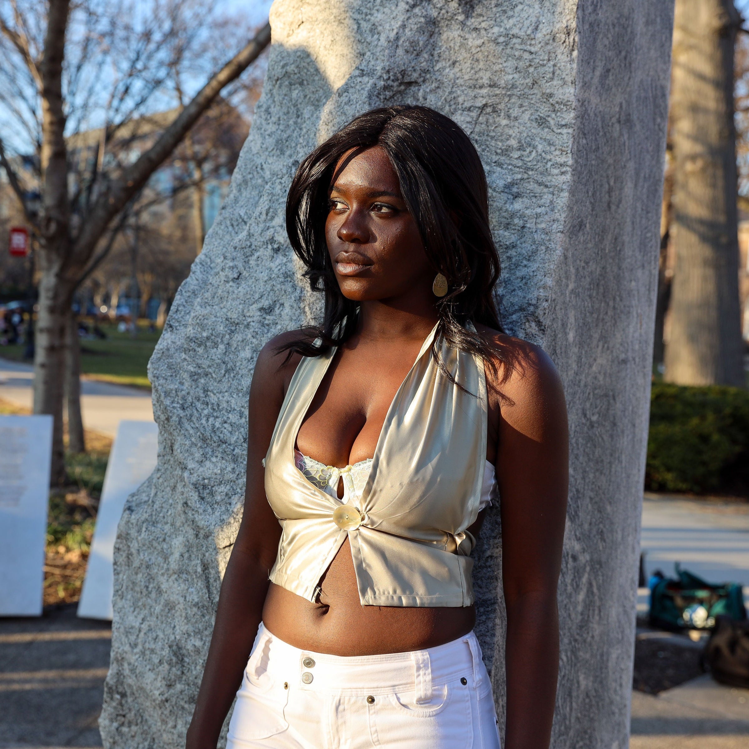 The Ocean's Treasure - Satin Top